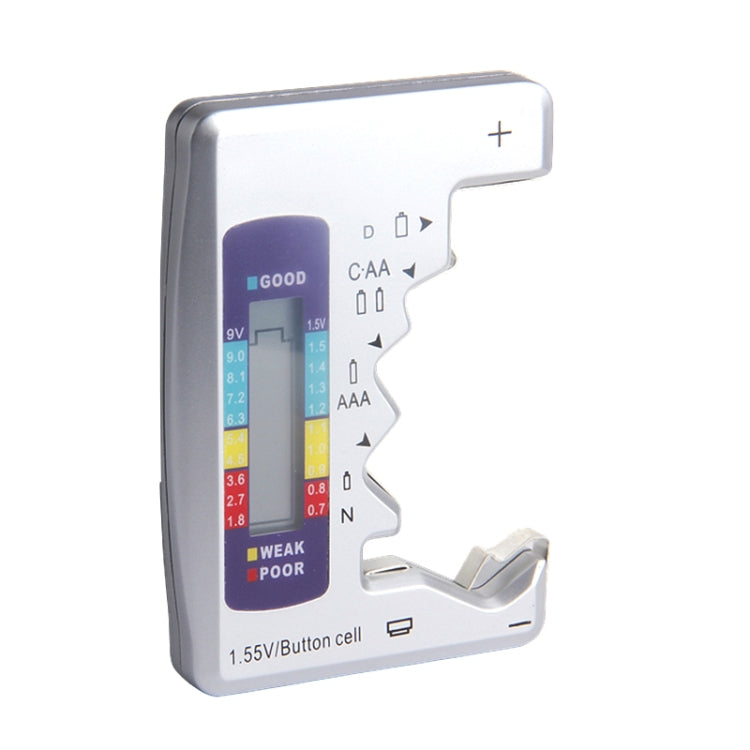 Tester batteria Rilevatore carburante batteria per misuratore di tensione digitale C / D / N / 9 V / AA / AAA / 1,5 V Tester batteria Rilevatore carburante batteria per misuratore di tensione digitale C / D / N / 9 V / AA / AAA / 1,5 V